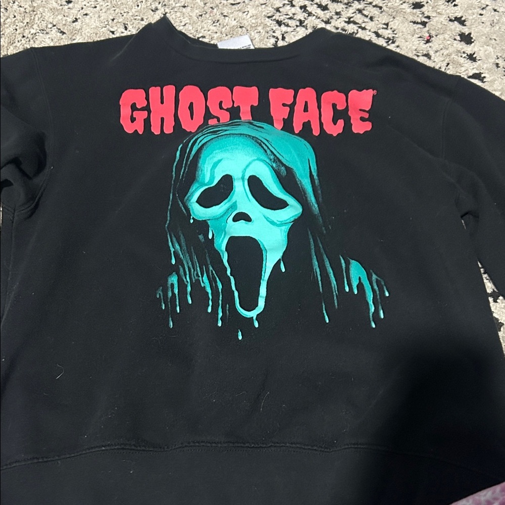 Ghost Face Black Kids Sweatshirt